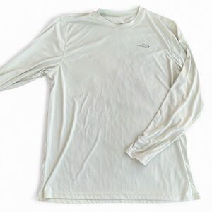 Reel Life Full Sleeve Crew Neck Compass Lure T-Shirt Sea-foam green